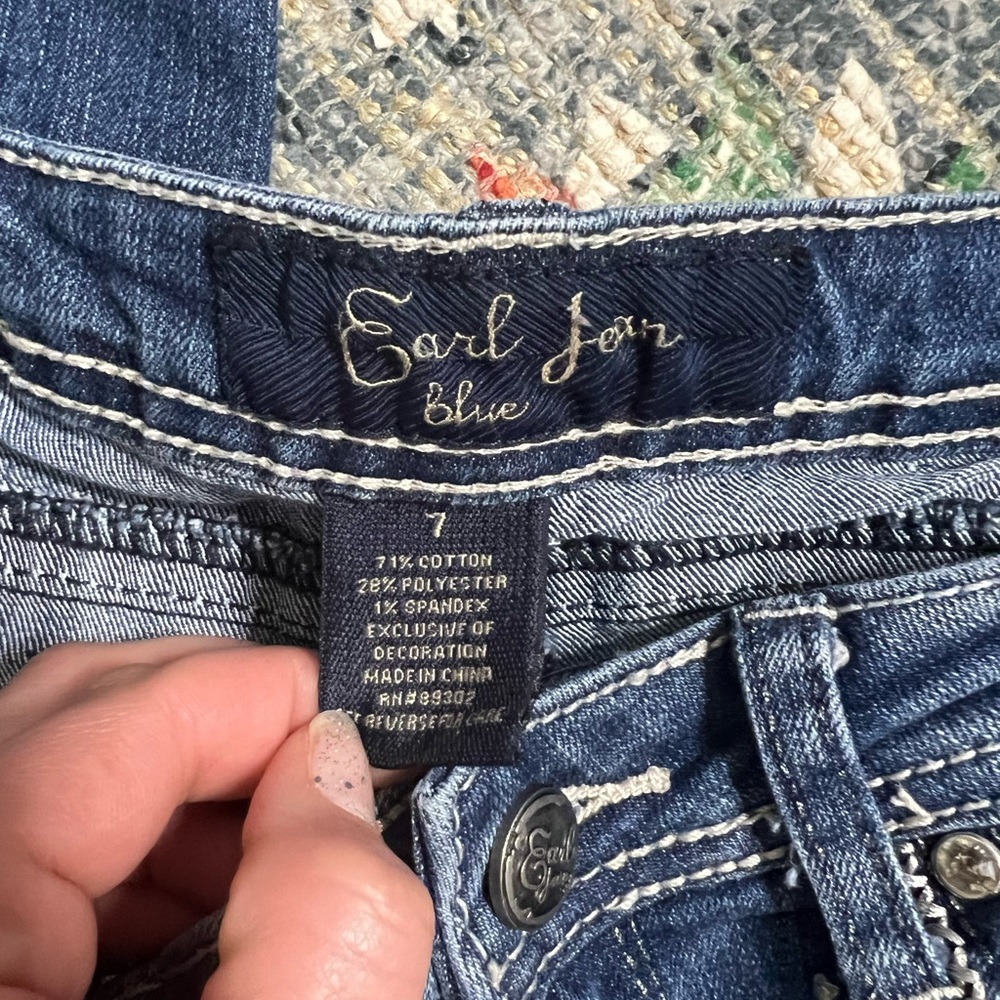 Earl Jean sequin denim skinny jeans - Picture 4 of 11